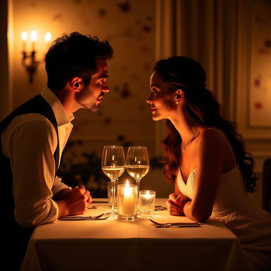 Couple romantique au château